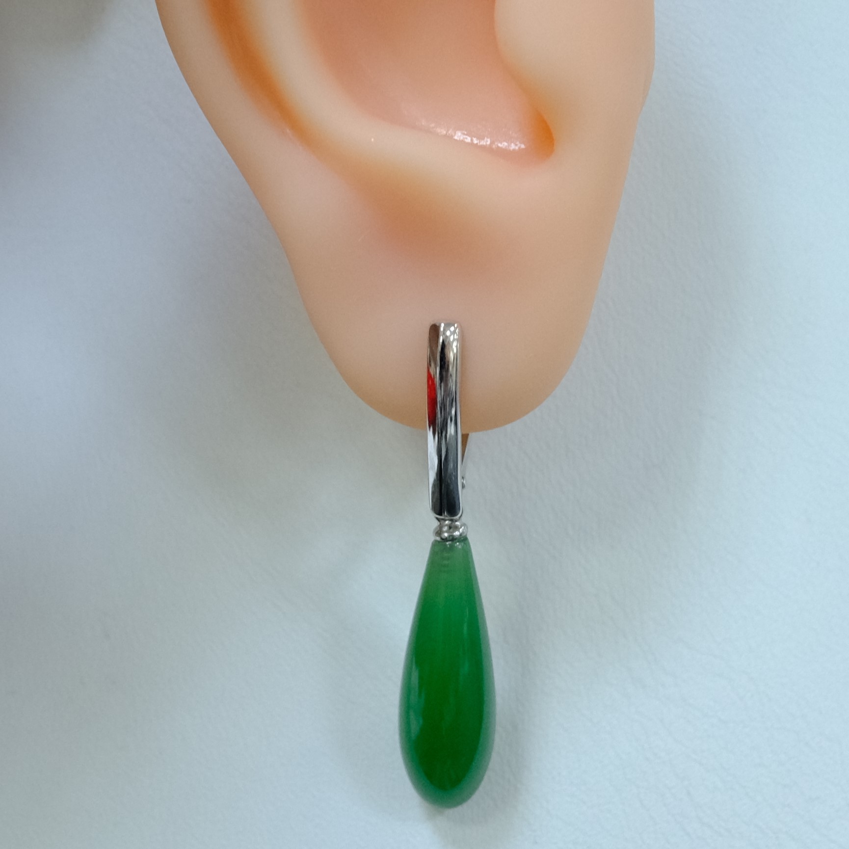 Серебряные серьги с агатами